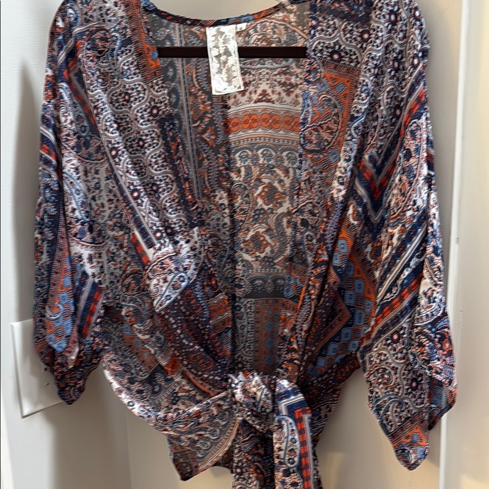 Sadie & Sage Multicolor Bohemian Kimono
